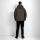 Alessandro Salvarini Herren Winter Steppjacke O-422 Dunkelgrau Größe XXXL - Gr. 3XL