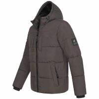Alessandro Salvarini Herren Winter Steppjacke O-422 Dunkelgrau Größe L - Gr. L
