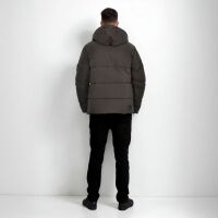 Alessandro Salvarini Herren Winter Steppjacke O-422 Dunkelgrau Größe S - Gr. S