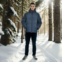 Alessandro Salvarini Herren Winter Steppjacke O-422 Navy...