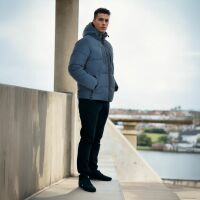 Alessandro Salvarini Herren Winter Steppjacke O-422 Navy...