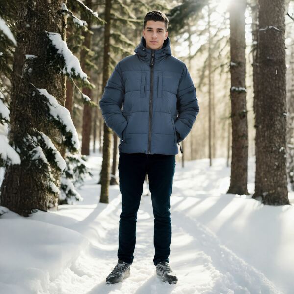 Alessandro Salvarini Herren Winter Steppjacke O-422 Navy Größe XL - Gr. XL