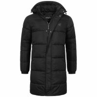 Alessandro Salvarini Herren Winter Parka gesteppt O425 Schwarz Größe L - Gr. L