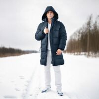 Alessandro Salvarini Herren Winter Parka gesteppt O425...