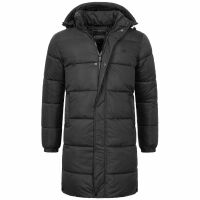 Alessandro Salvarini Herren Winter Parka gesteppt O425 Dunkelgrau Größe L - Gr. L