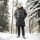 Alessandro Salvarini Herren Winter Parka gesteppt O425 Dunkelgrau Größe L - Gr. L