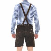 A. Salvarini Herren Trachten Lederhose AS451 Dunkelbraun-Gr. 52