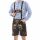 A. Salvarini Herren Trachten Lederhose AS451 Dunkelbraun-Gr. 52