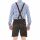 A. Salvarini Herren Trachten Lederhose AS451 Dunkelbraun-Gr. 52
