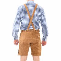 A. Salvarini Herren Trachten Lederhose AS451 Hellbraun-Gr. 48