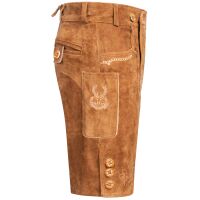 A. Salvarini Herren Trachten Lederhose AS451 Hellbraun-Gr. 54