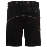 A. Salvarini Herren Trachten Lederhose AS451 Schwarz-Gr. 58