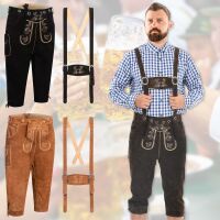 A. Salvarini Herren Trachten Lederhose Kniebundlederhose...