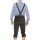 A. Salvarini Herren Trachten Lederhose Kniebundlederhose AS450 Dunkelbraun-Gr. 56