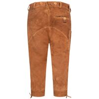 A. Salvarini Herren Trachten Lederhose Kniebundlederhose AS450 Hellbraun-Gr. 46
