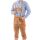 A. Salvarini Herren Trachten Lederhose Kniebundlederhose AS450 Hellbraun-Gr. 46