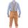 A. Salvarini Herren Trachten Lederhose Kniebundlederhose AS450 Hellbraun-Gr. 46