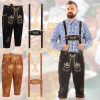 A. Salvarini Herren Trachten Lederhose Kniebundlederhose...