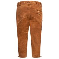 A. Salvarini Herren Trachten Lederhose Kniebundlederhose AS452 Hellbraun-Gr. 46