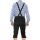 A. Salvarini Herren Trachten Lederhose Kniebundlederhose AS452 Schwarz-Gr. 52